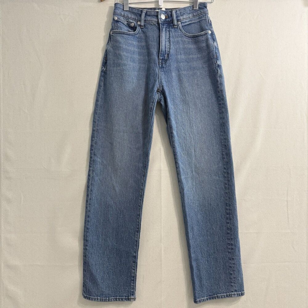 Madewell Curvy 90s Straight Leg Blue Jeans Women Size 25